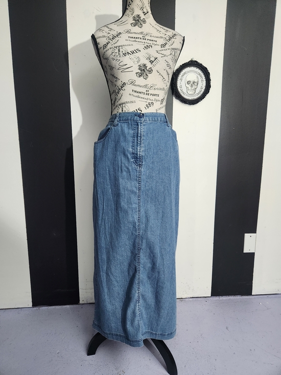 Ruby Rd. Dresses & Skirts - Classic Light Blue Denim Maxi Skirt